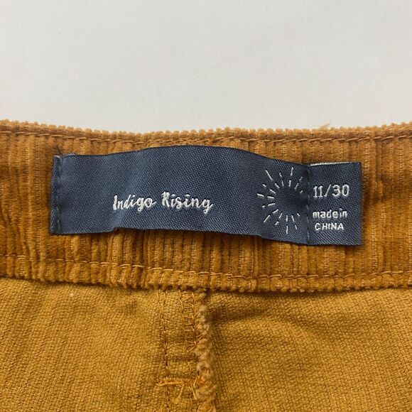 Indigo Rising Brown Corduroy High Rise Cuffed Shorts Size 11/30 100% Cotton - Picture 5 of 9